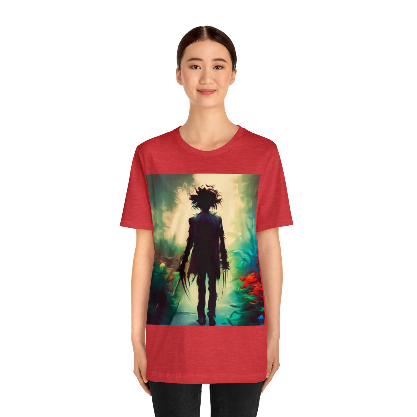 Halloween Jersey Short Sleeve Tee - Edward Scissor Hands