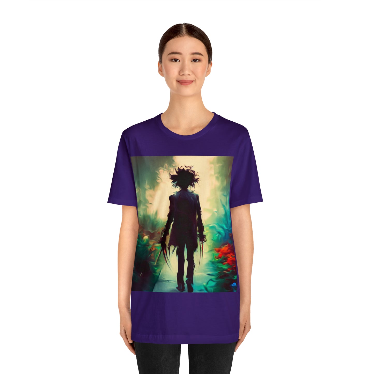 Halloween Jersey Short Sleeve Tee - Edward Scissor Hands