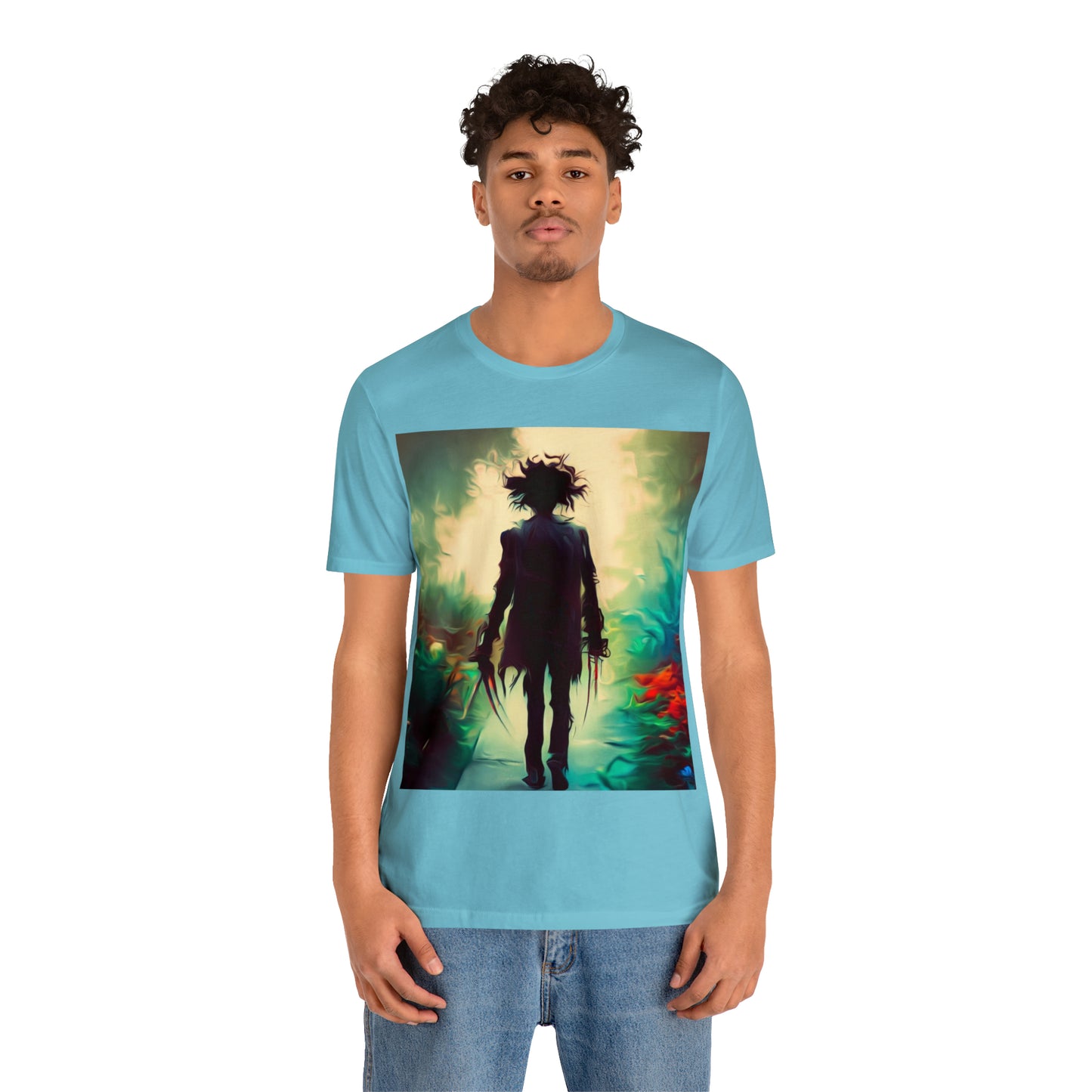 Halloween Jersey Short Sleeve Tee - Edward Scissor Hands