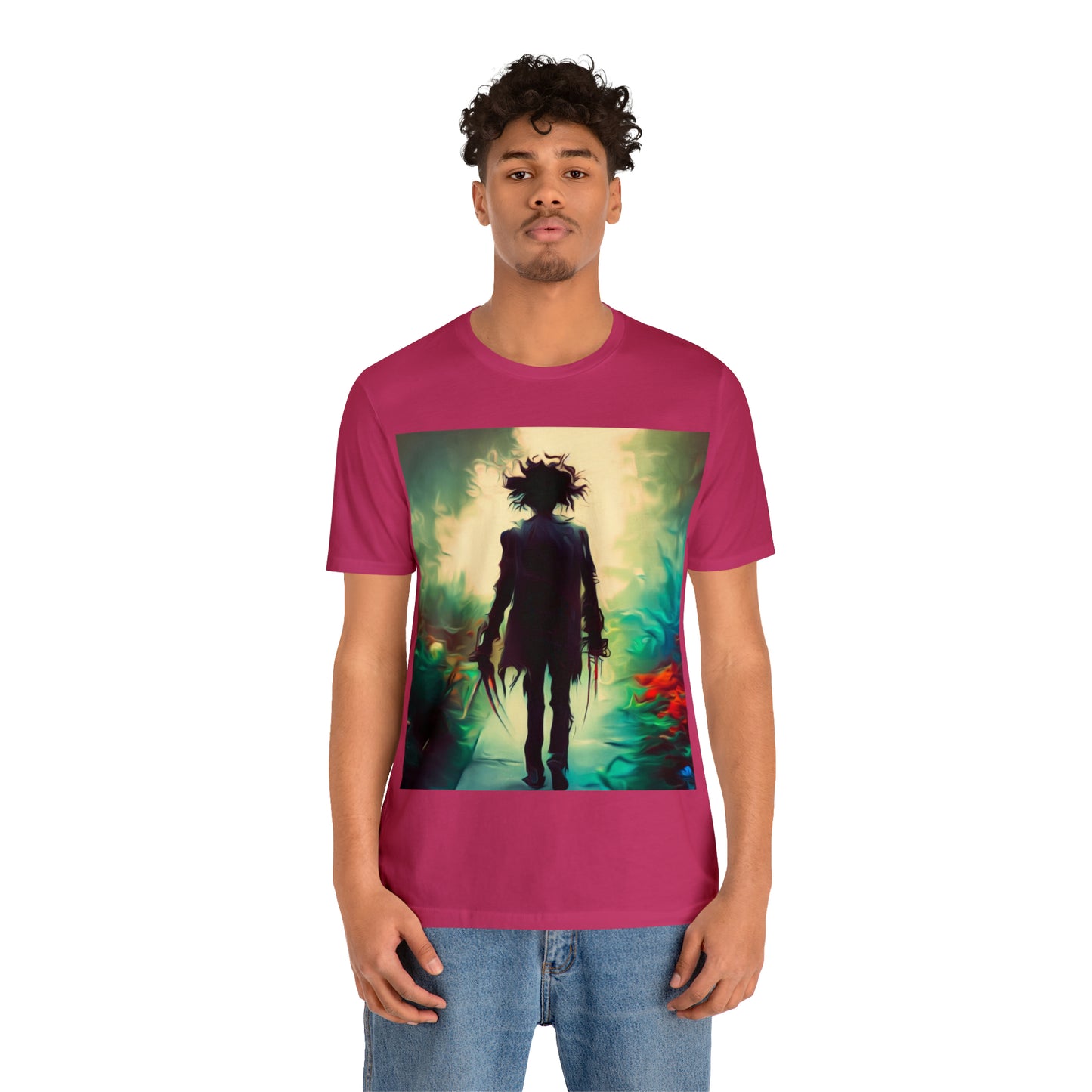 Halloween Jersey Short Sleeve Tee - Edward Scissor Hands