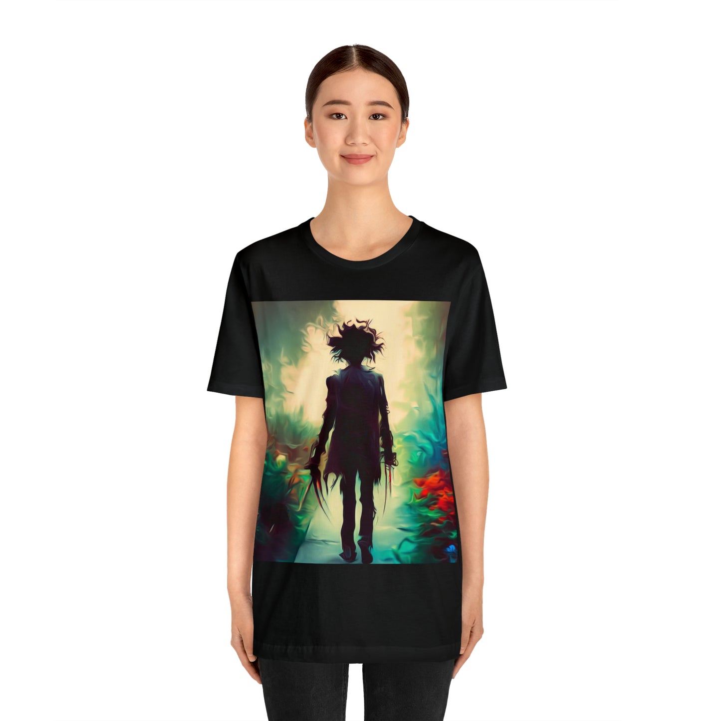 Halloween Jersey Short Sleeve Tee - Edward Scissor Hands
