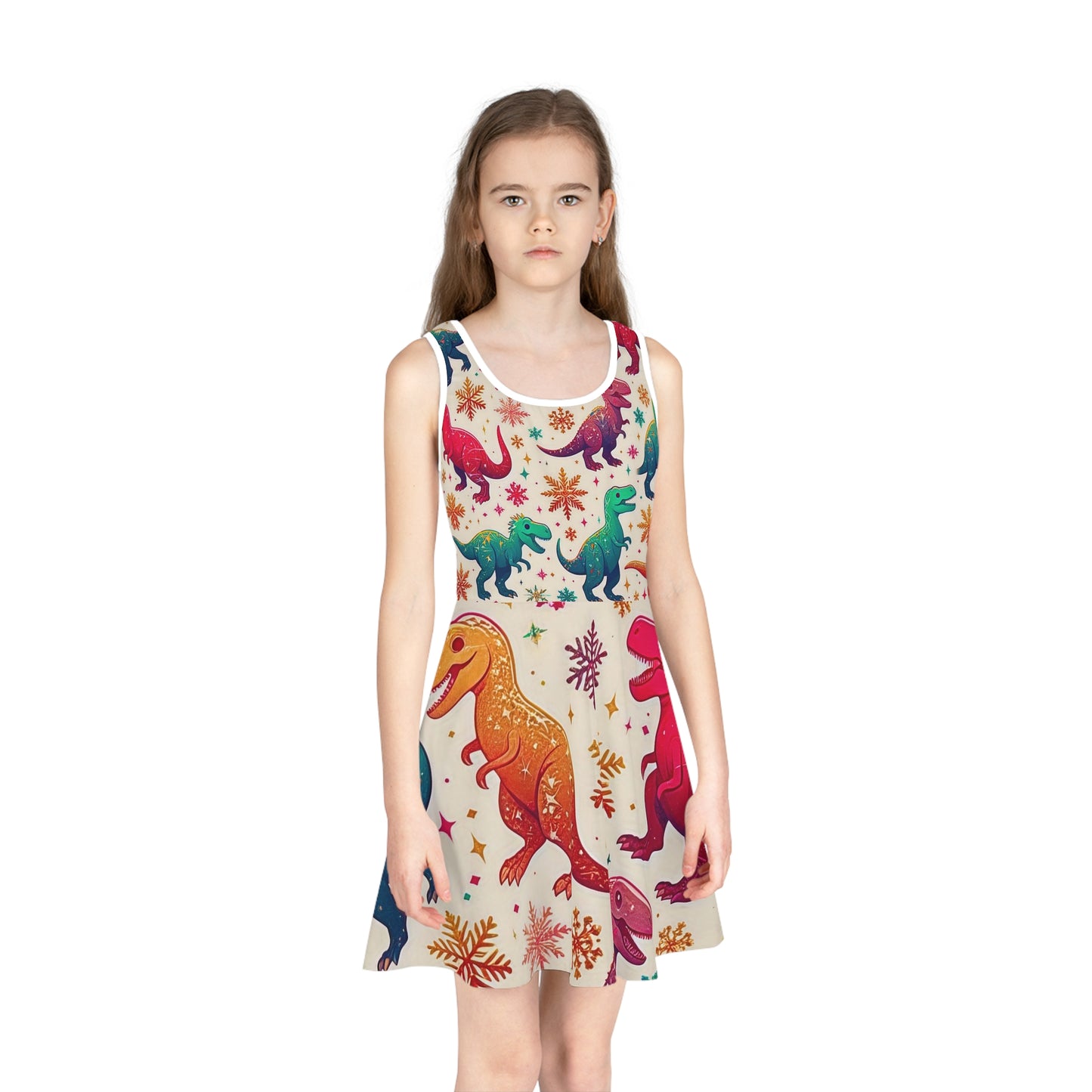 Dinosaur Christmas Sundress