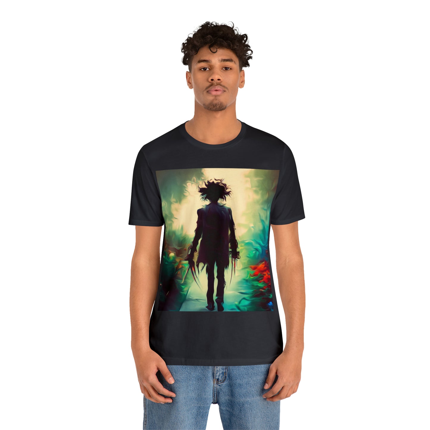 Halloween Jersey Short Sleeve Tee - Edward Scissor Hands
