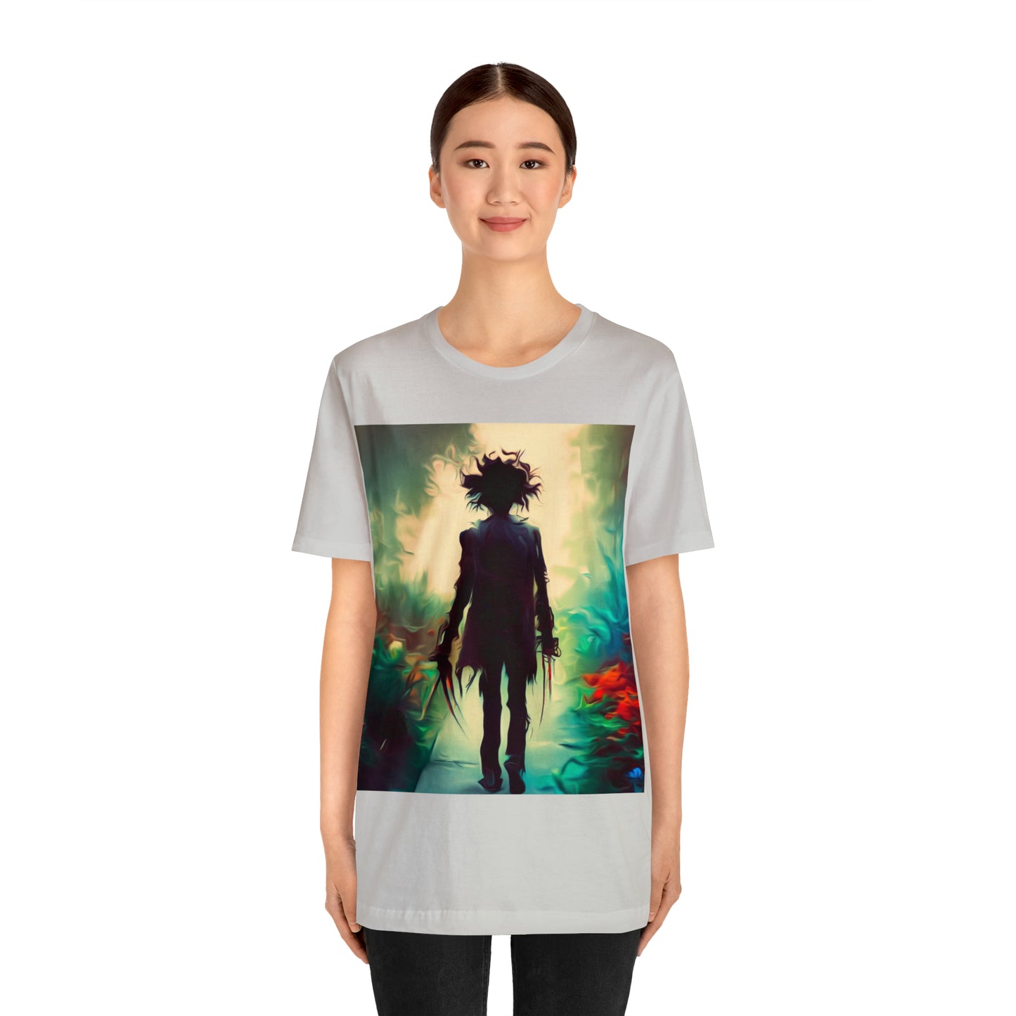 Halloween Jersey Short Sleeve Tee - Edward Scissor Hands