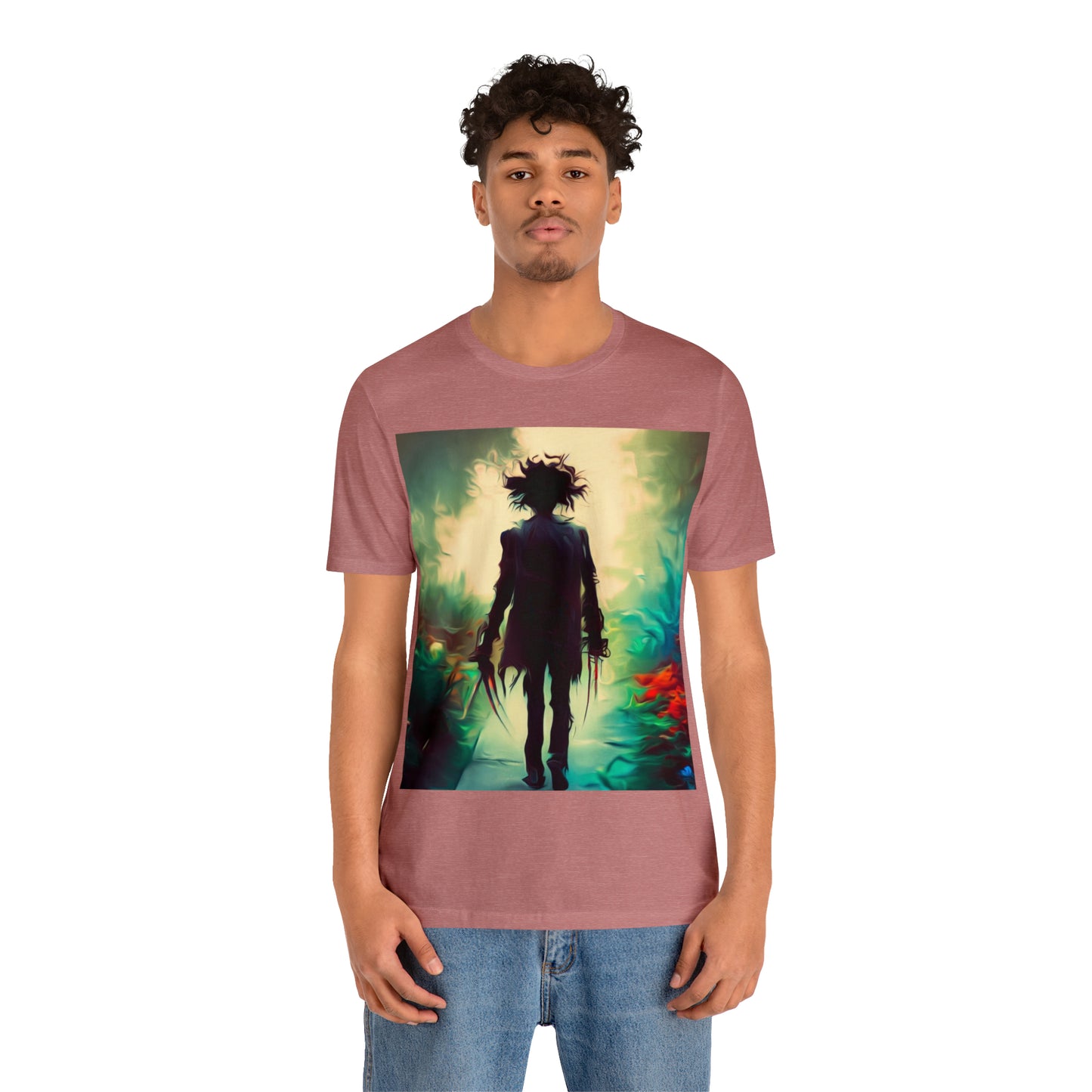 Halloween Jersey Short Sleeve Tee - Edward Scissor Hands