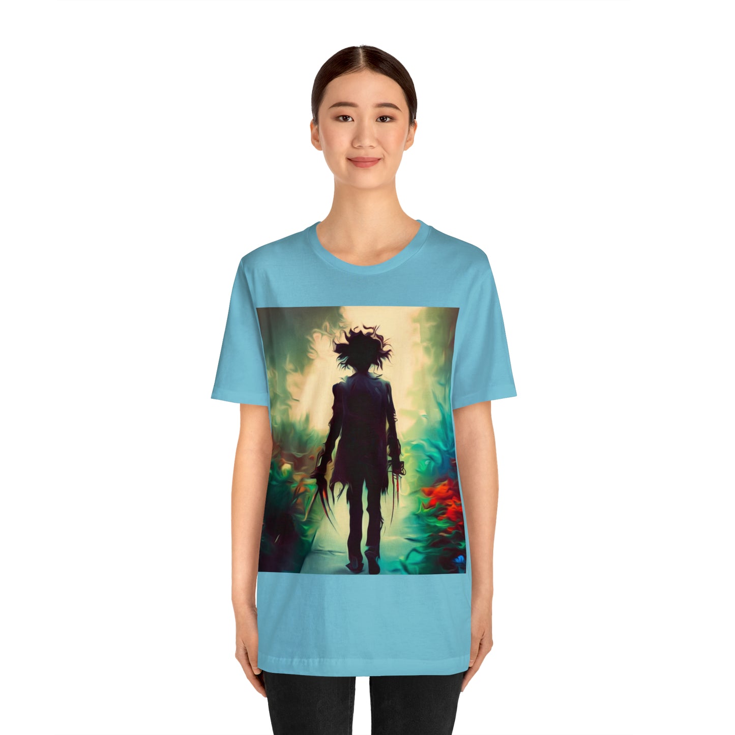 Halloween Jersey Short Sleeve Tee - Edward Scissor Hands