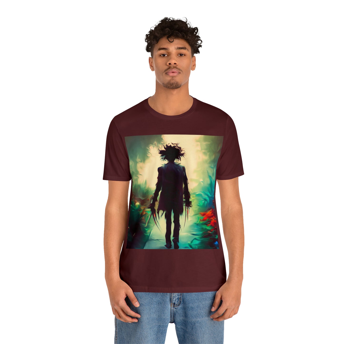 Halloween Jersey Short Sleeve Tee - Edward Scissor Hands