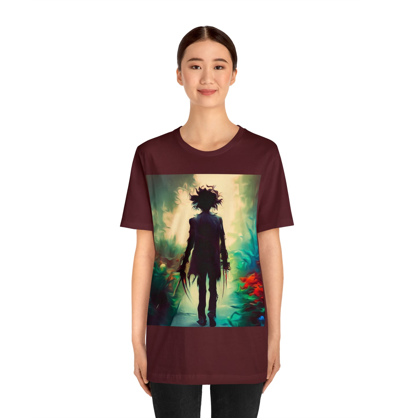 Halloween Jersey Short Sleeve Tee - Edward Scissor Hands