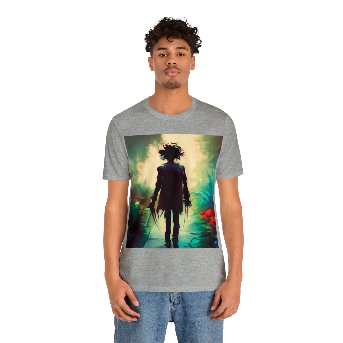 Halloween Jersey Short Sleeve Tee - Edward Scissor Hands