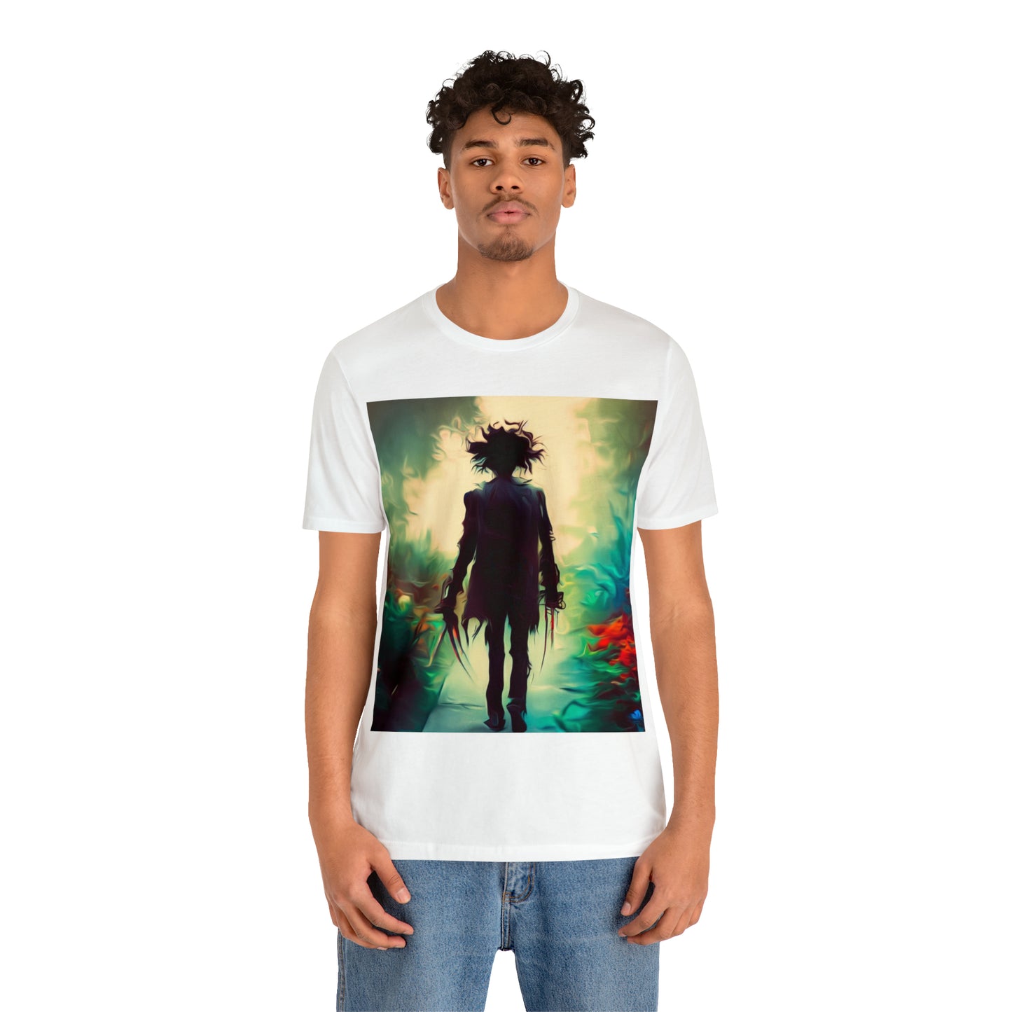 Halloween Jersey Short Sleeve Tee - Edward Scissor Hands