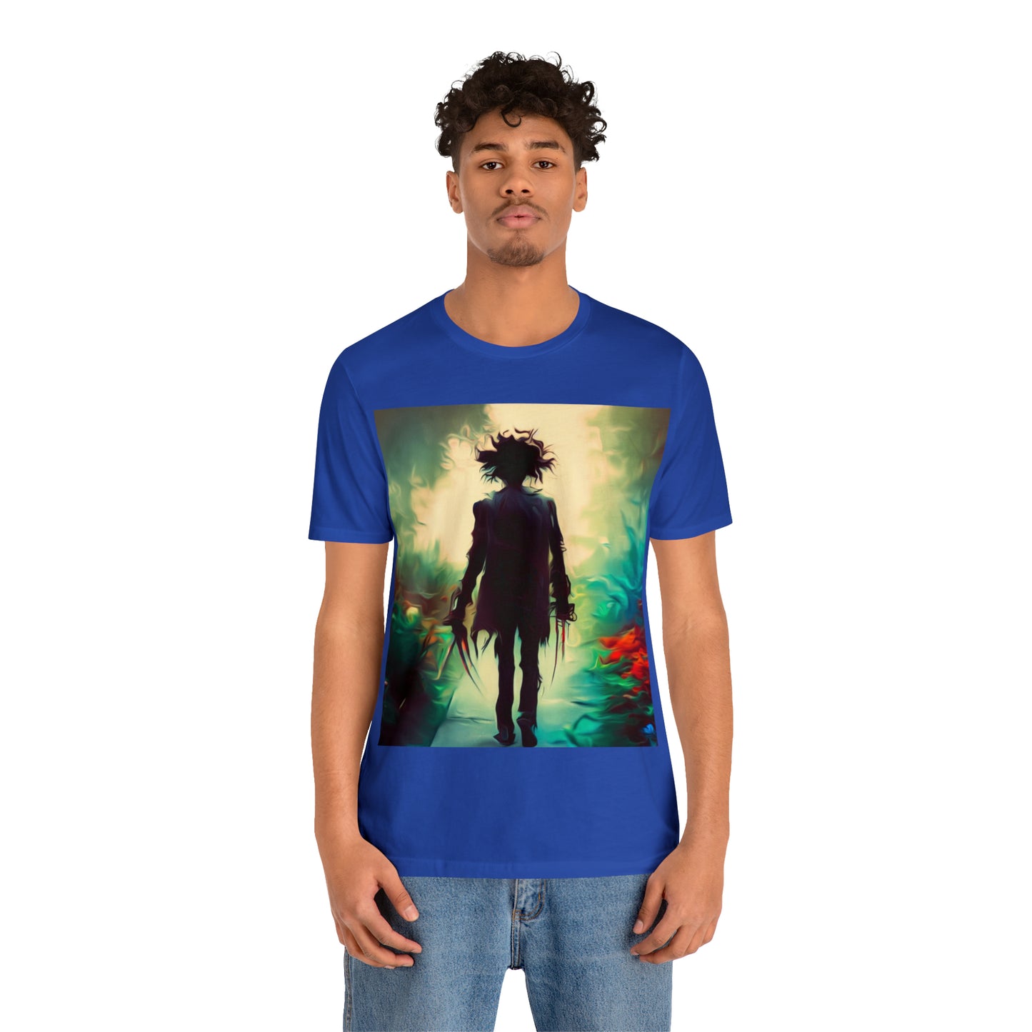 Halloween Jersey Short Sleeve Tee - Edward Scissor Hands