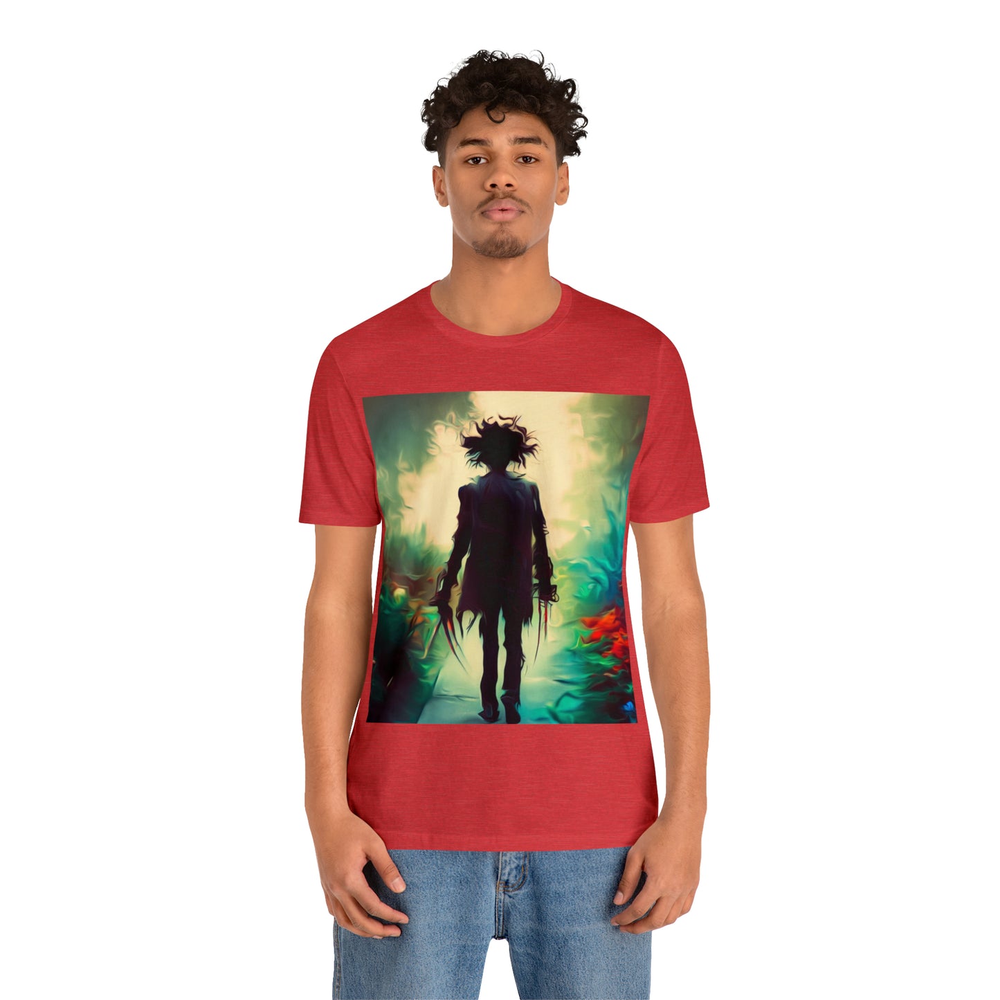 Halloween Jersey Short Sleeve Tee - Edward Scissor Hands