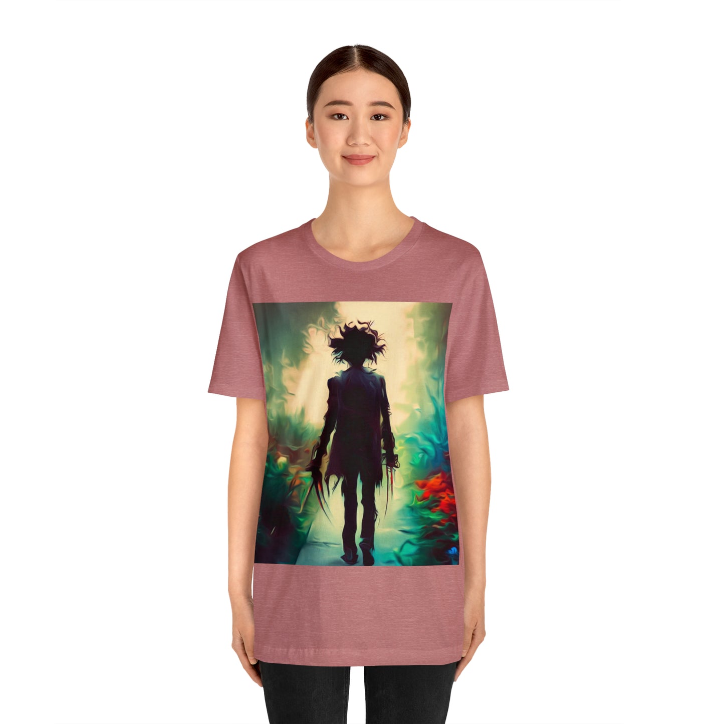 Halloween Jersey Short Sleeve Tee - Edward Scissor Hands