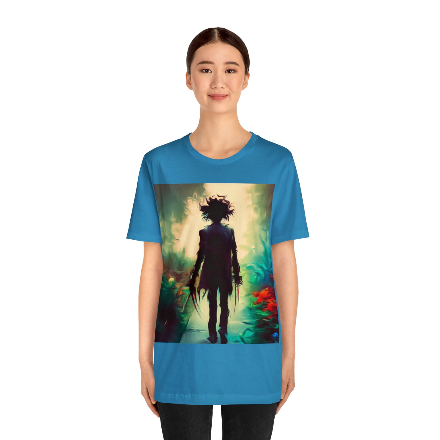 Halloween Jersey Short Sleeve Tee - Edward Scissor Hands