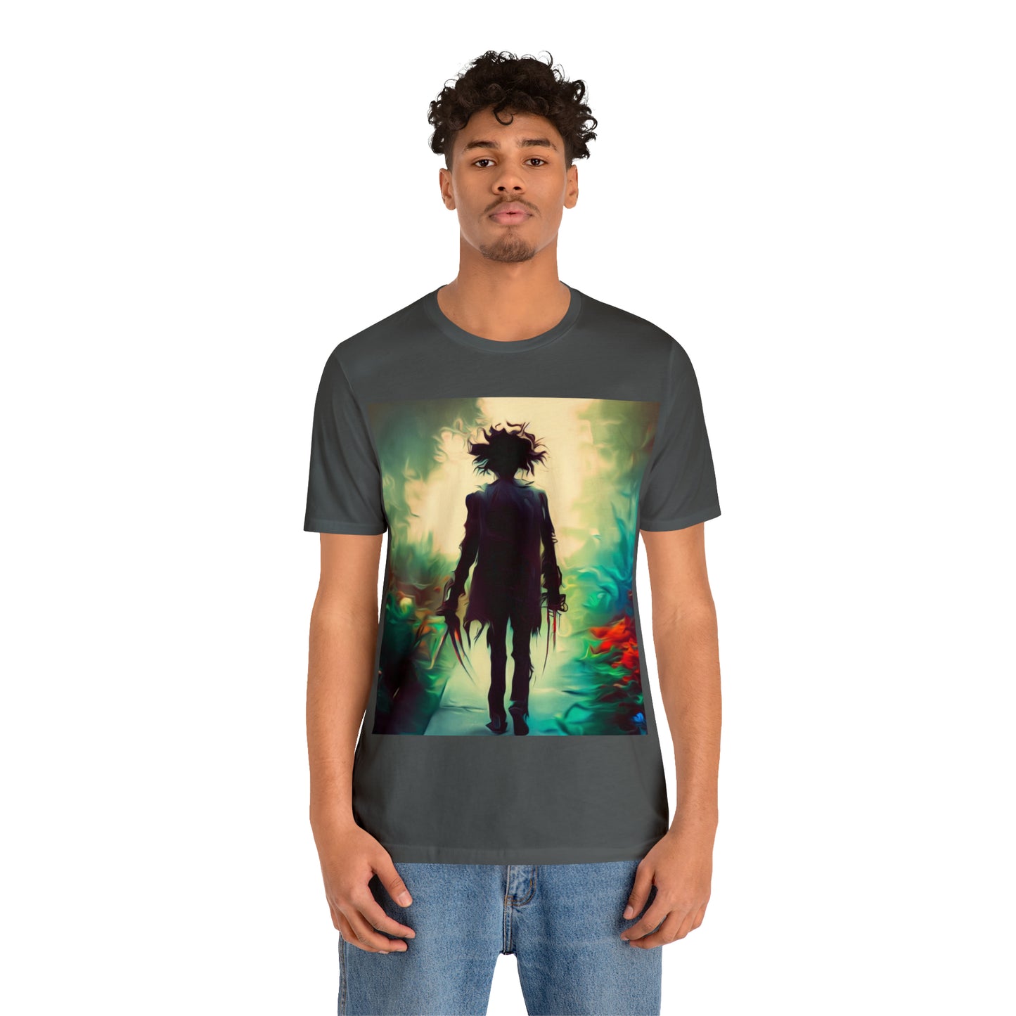 Halloween Jersey Short Sleeve Tee - Edward Scissor Hands