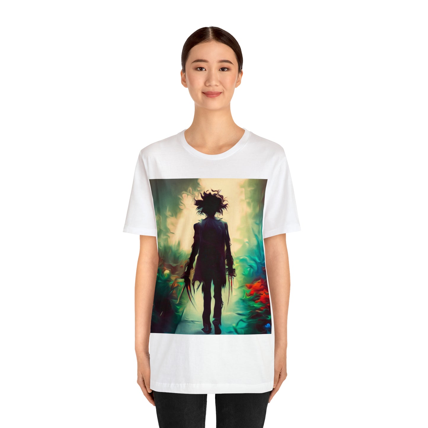 Halloween Jersey Short Sleeve Tee - Edward Scissor Hands