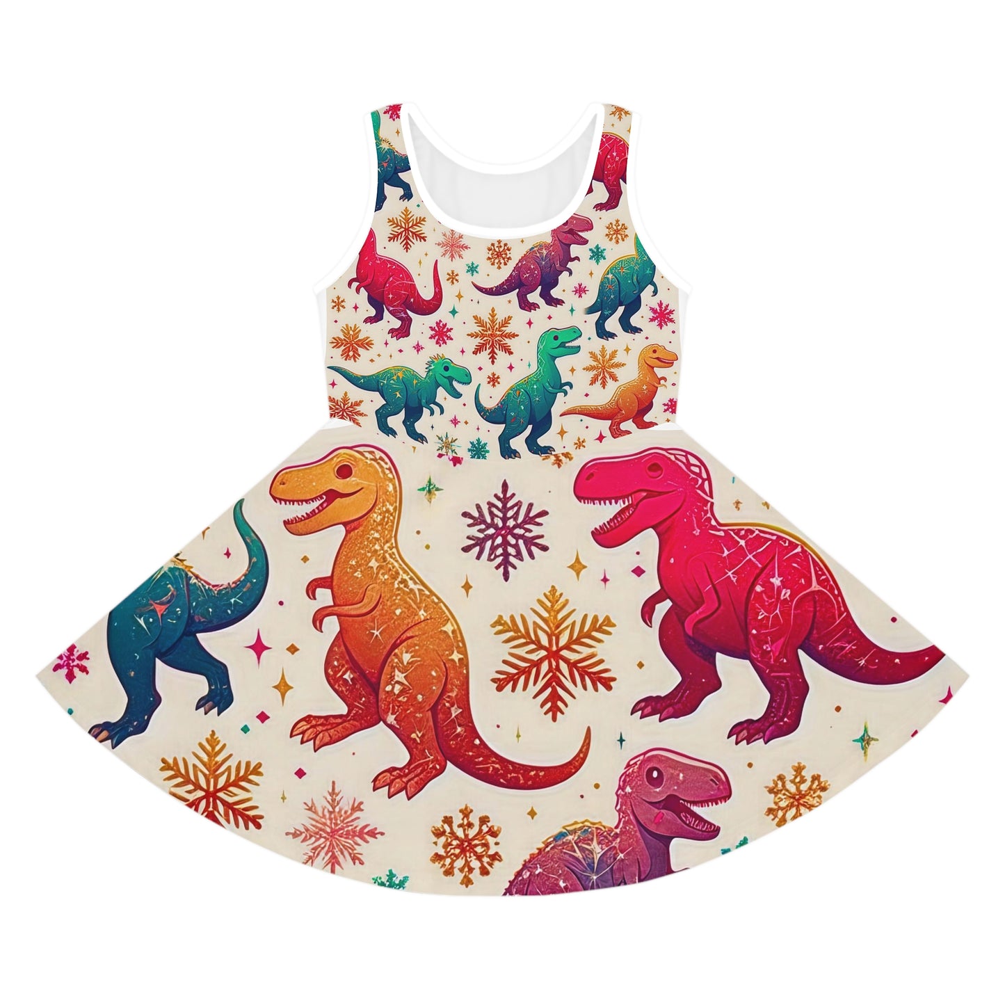 Dinosaur Christmas Sundress
