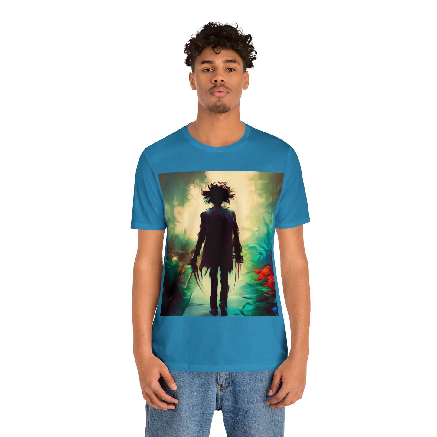 Halloween Jersey Short Sleeve Tee - Edward Scissor Hands