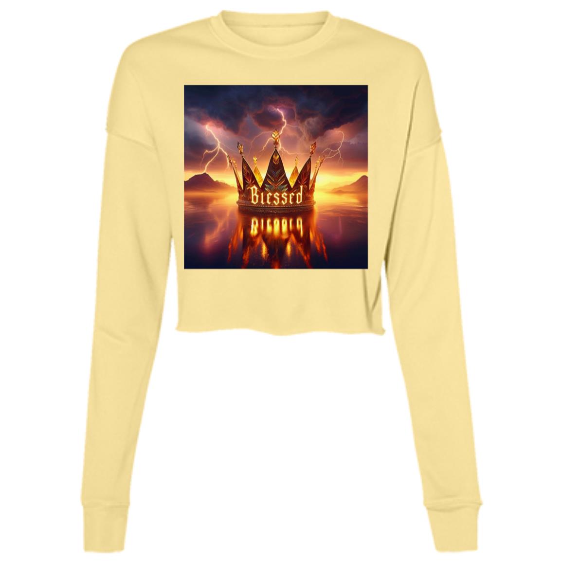 Blessed Ladies' Cropped Fleece Crew