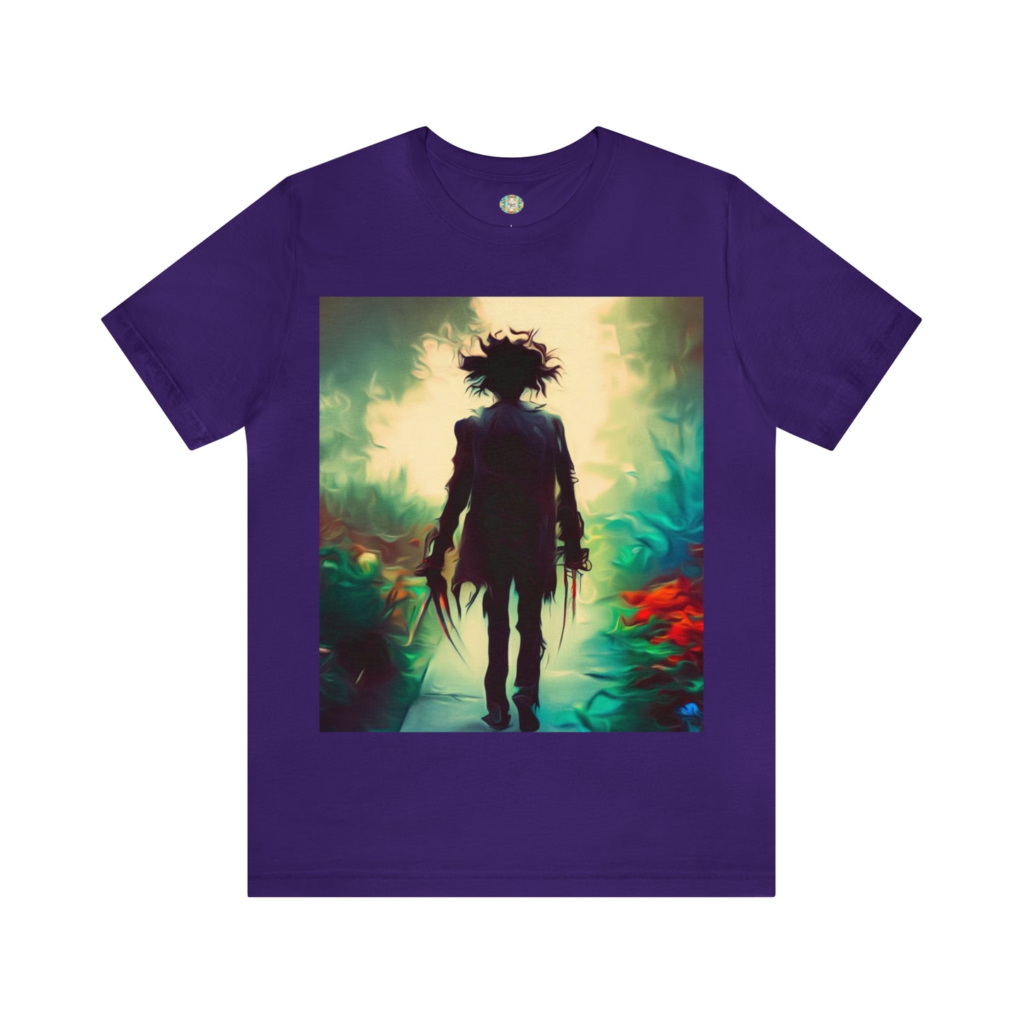 Halloween Jersey Short Sleeve Tee - Edward Scissor Hands