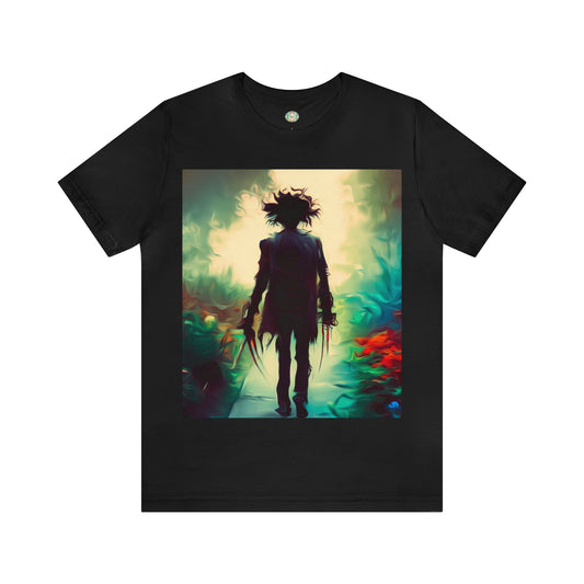 Halloween Jersey Short Sleeve Tee - Edward Scissor Hands