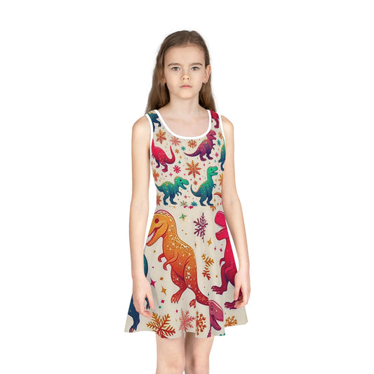 Dinosaur Christmas Sundress